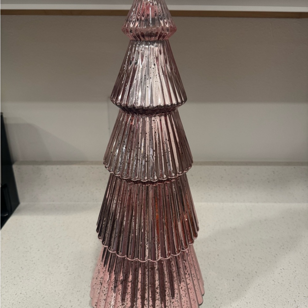 Pink Glass Christmas Tree Decor